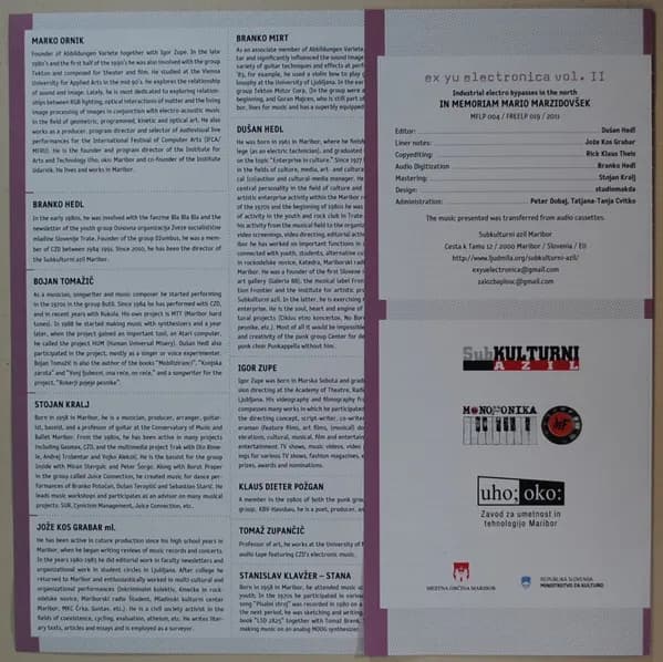Various — Ex Yu Electronica Vol II: Industrijski Elektro Obvodi Na Severu