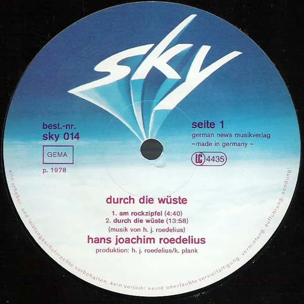 Hans-Joachim Roedelius — Durch Die Wüste