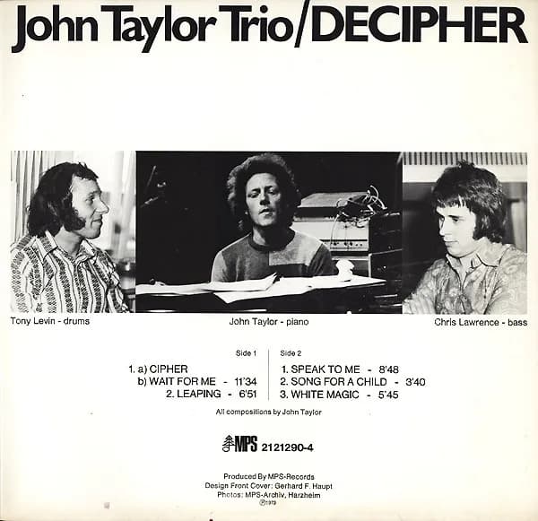 John Taylor Trio — Decipher
