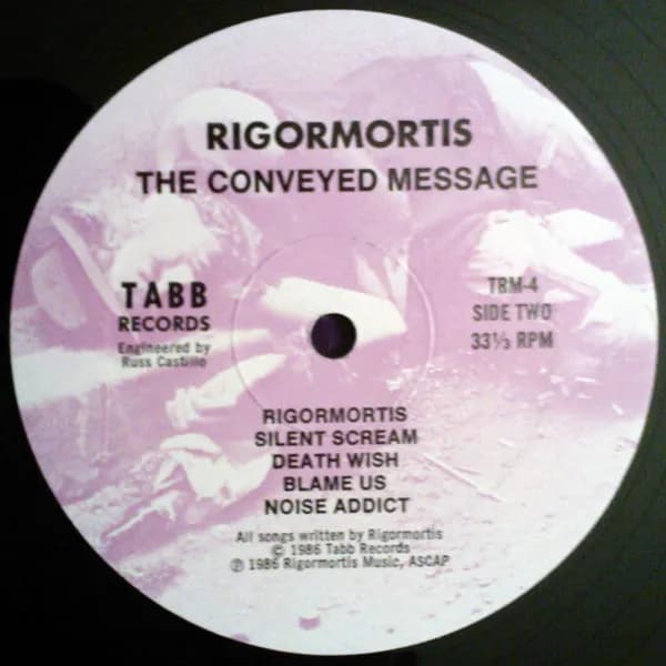Rigor Mortis (4) — The Conveyed Message