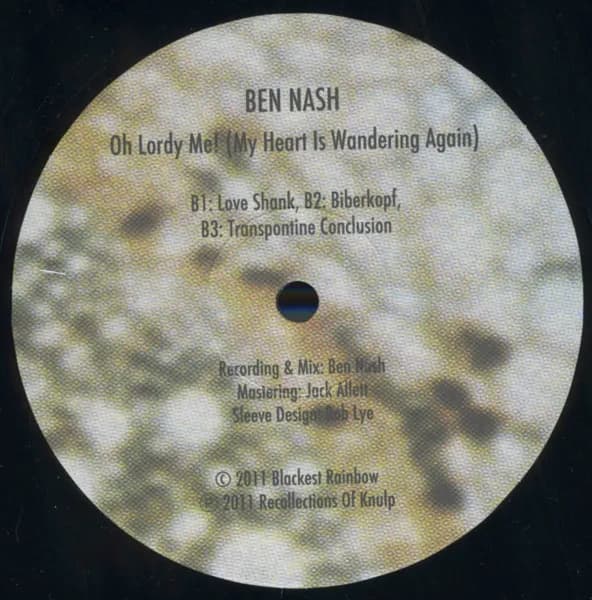 Ben Nash — Oh Lordy Me! (My Heart Is Wandering Again)