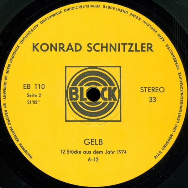 Conrad Schnitzler — Gelb
