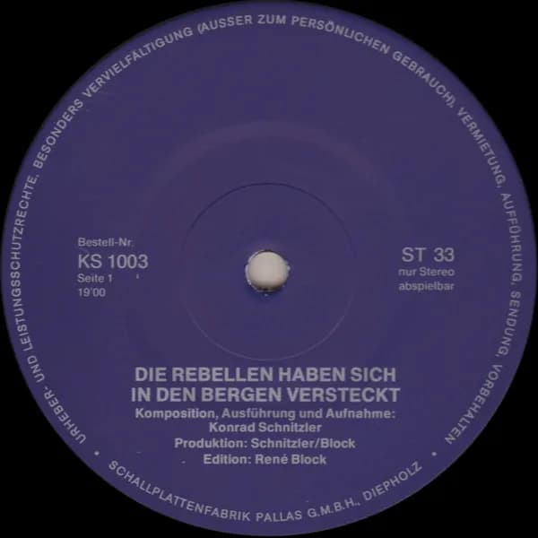 Conrad Schnitzler — Blau