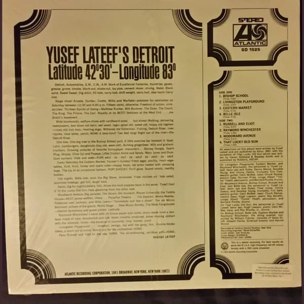 Yusef Lateef — Yusef Lateef's Detroit Latitude 42° 30' Longitude 83°