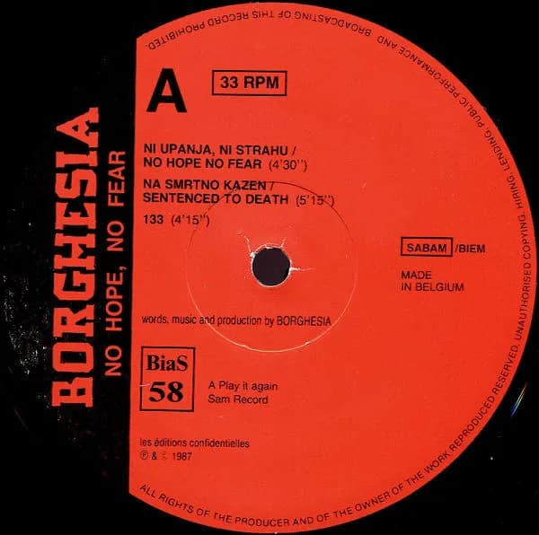 Borghesia — No Hope No Fear