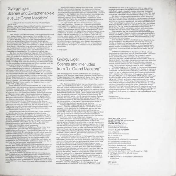 György Ligeti — Szenen Und Zwischenspiele Aus Der Oper Le Grand Macabre