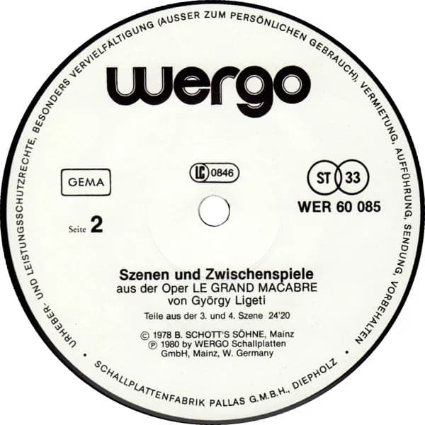 György Ligeti — Szenen Und Zwischenspiele Aus Der Oper Le Grand Macabre