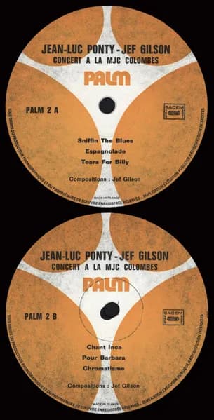 Jean-Luc Ponty, Jean-Charles Capon, Gilbert Rovère, Lionel Magal, Jef Gilson — Concert À La M.J.C. Colombes