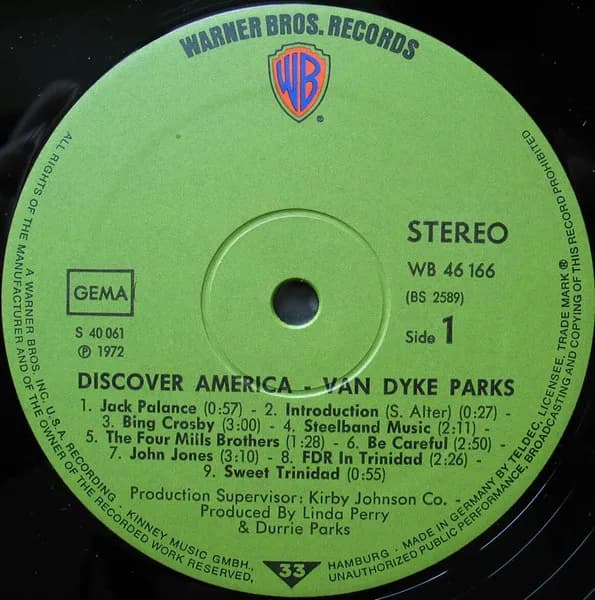 Van Dyke Parks — Discover America