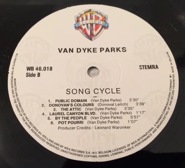 Van Dyke Parks — Song Cycle