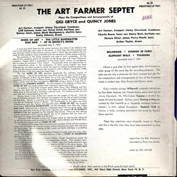 The Art Farmer Septet — The Art Farmer Septet