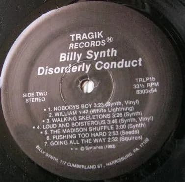 Billy Synth And The Turn Ups — Disorderly Conduct