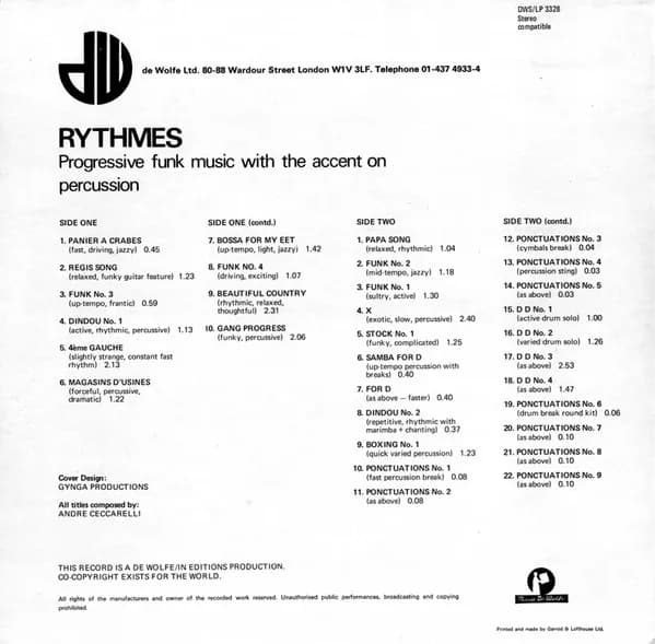 André Ceccarelli — Rythmes