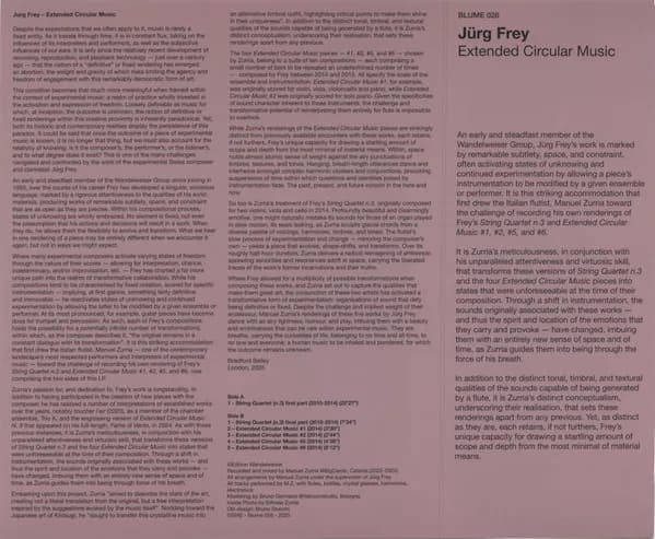 Jürg Frey — Extended Circular Music