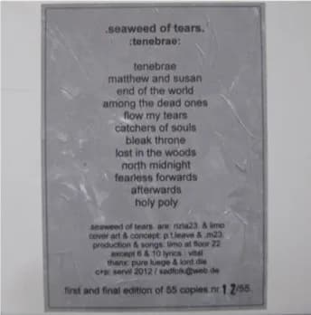 Seaweed Of Tears — Tenebrae