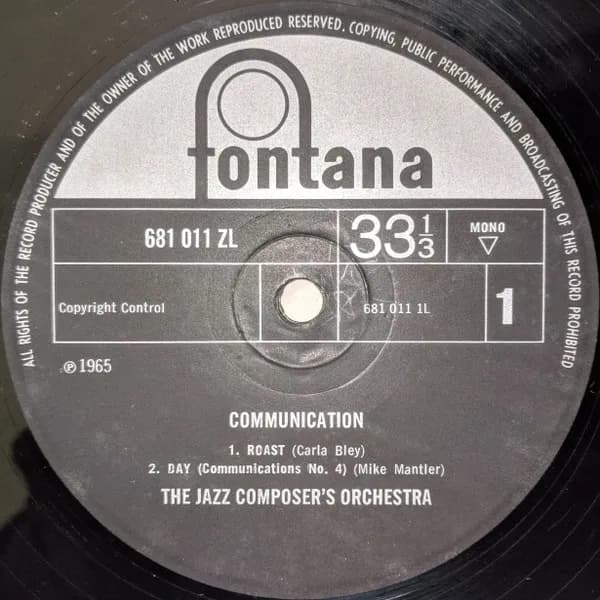 The Jazz Composer's Orchestra — Communication
