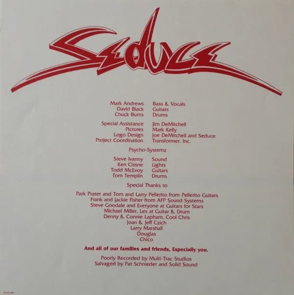 Seduce — Seduce