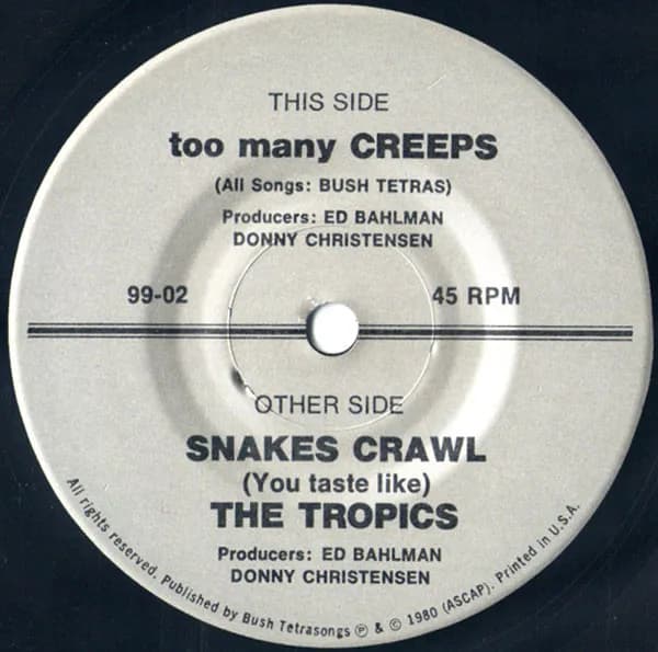 Bush Tetras — Too Many Creeps