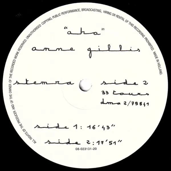 Anne Gillis — Aha