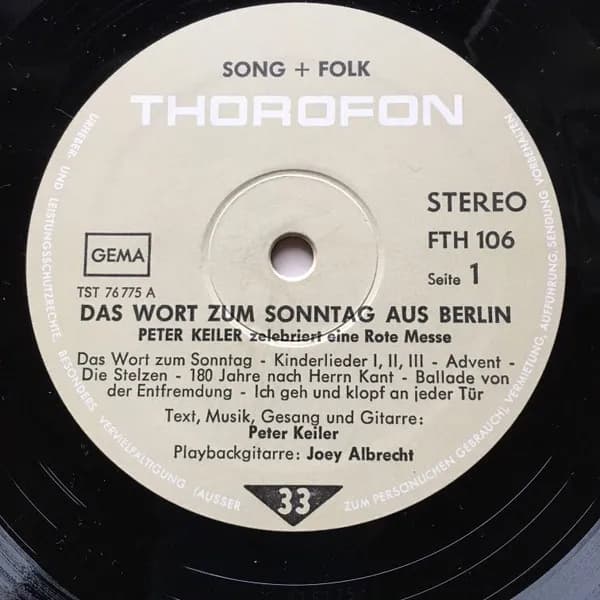 Peter Keiler — Das Wort Zum Sonntag Aus Berlin