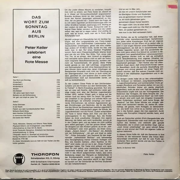 Peter Keiler — Das Wort Zum Sonntag Aus Berlin
