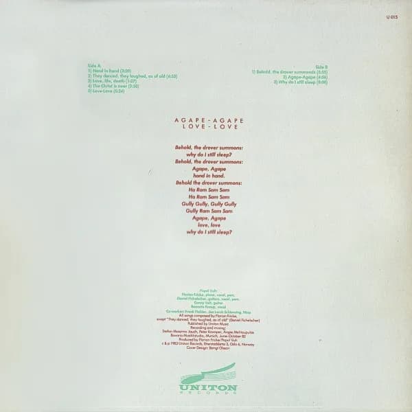 Popol Vuh — Agape-Agape Love-Love