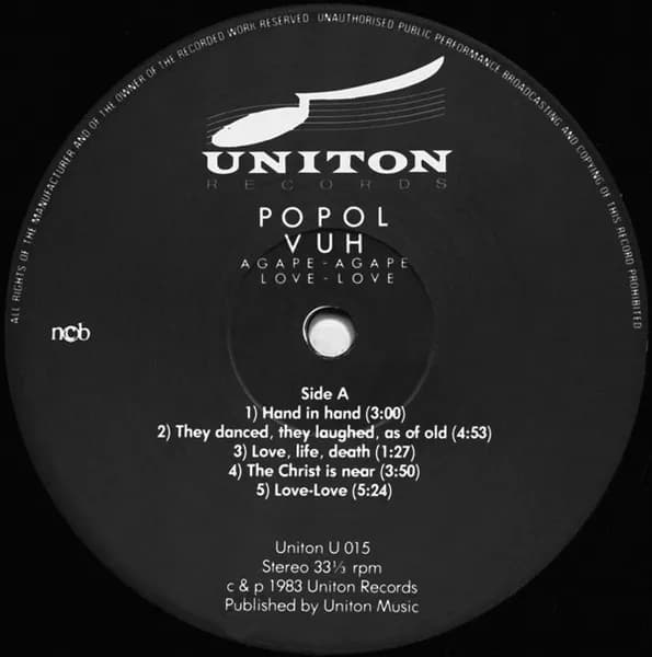 Popol Vuh — Agape-Agape Love-Love
