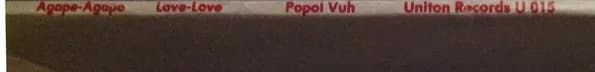 Popol Vuh — Agape-Agape Love-Love