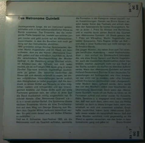 The Metronome Quintet — The Metronome Quintet