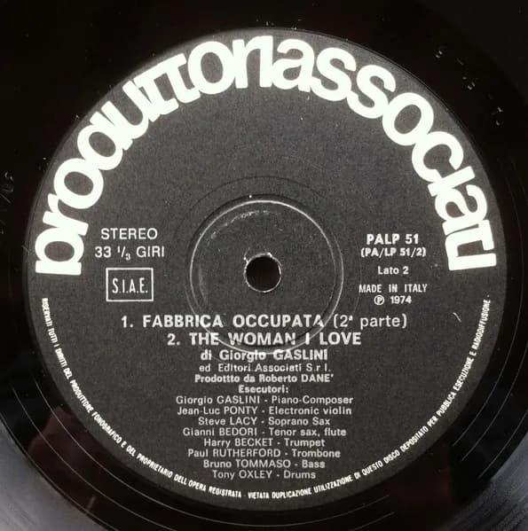 Giorgio Gaslini & Jean-Luc Ponty — Fabbrica Occupata