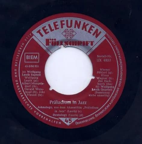 Wolfgang Lauth Quartett And Wolfgang Lauth Septett — Präludium In Jazz