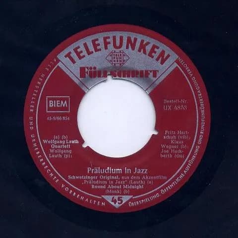 Wolfgang Lauth Quartett And Wolfgang Lauth Septett — Präludium In Jazz