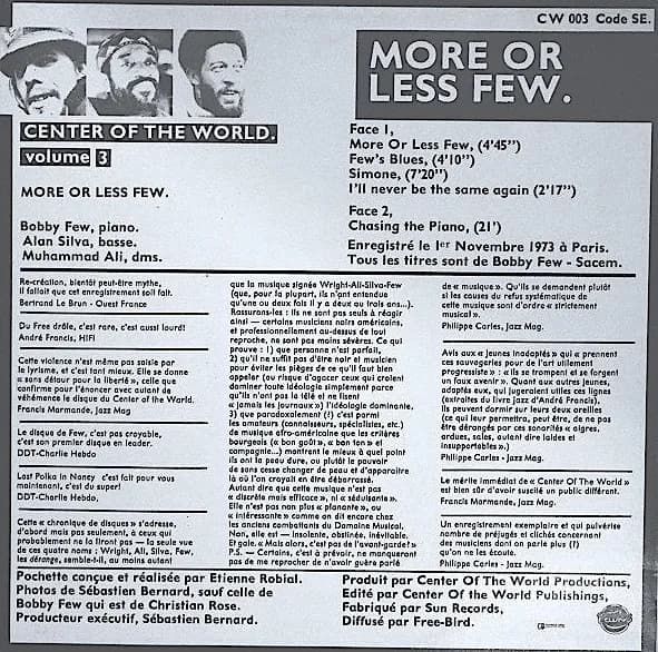 Center Of The World — More Or Less Few. Volume 3