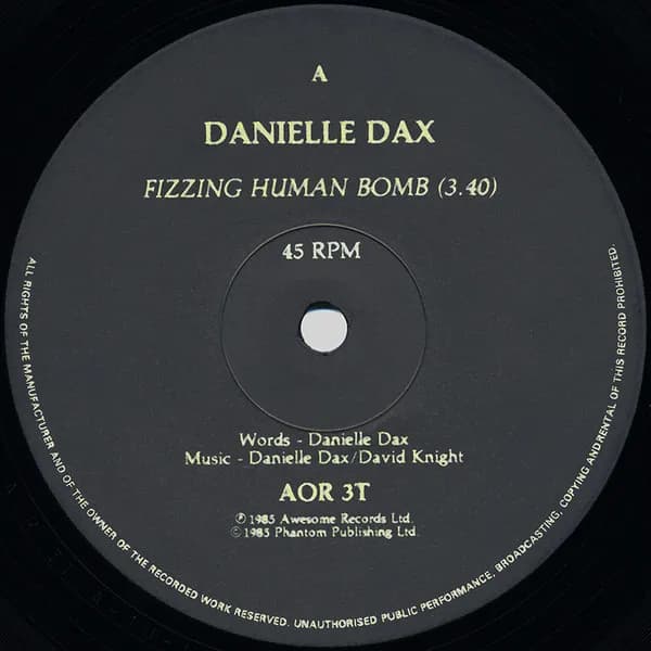 Danielle Dax — Yummer Yummer Man