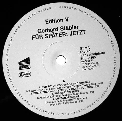 Gerhard Stäbler — Für Später: Jetzt