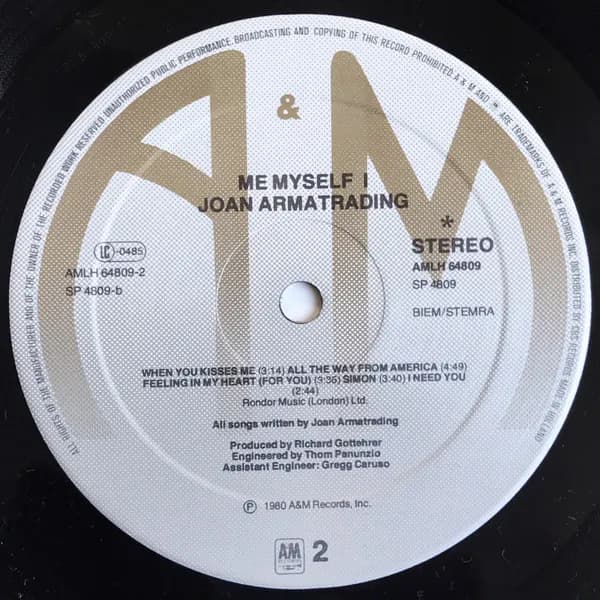Joan Armatrading — Me Myself I