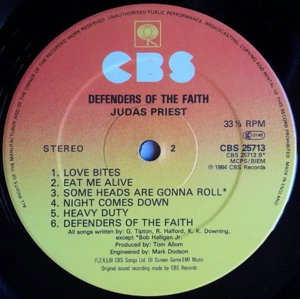 Judas Priest — Defenders Of The Faith