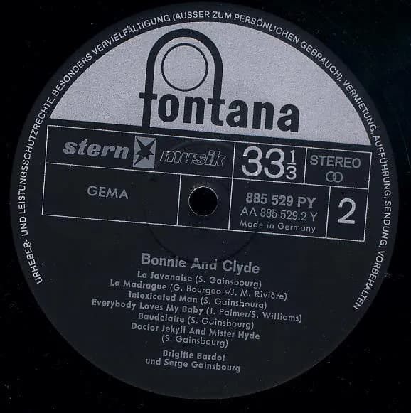 Brigitte Bardot Et Serge Gainsbourg — Bonnie And Clyde