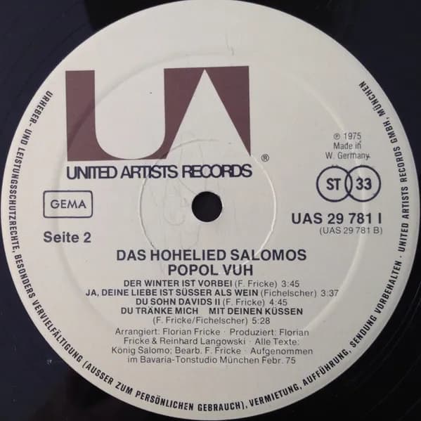 Popol Vuh — Das Hohelied Salomos