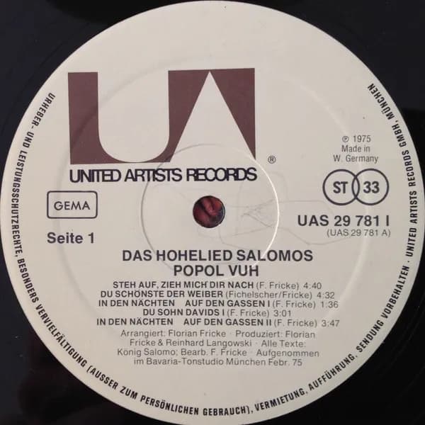 Popol Vuh — Das Hohelied Salomos
