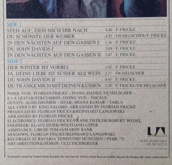 Popol Vuh — Das Hohelied Salomos