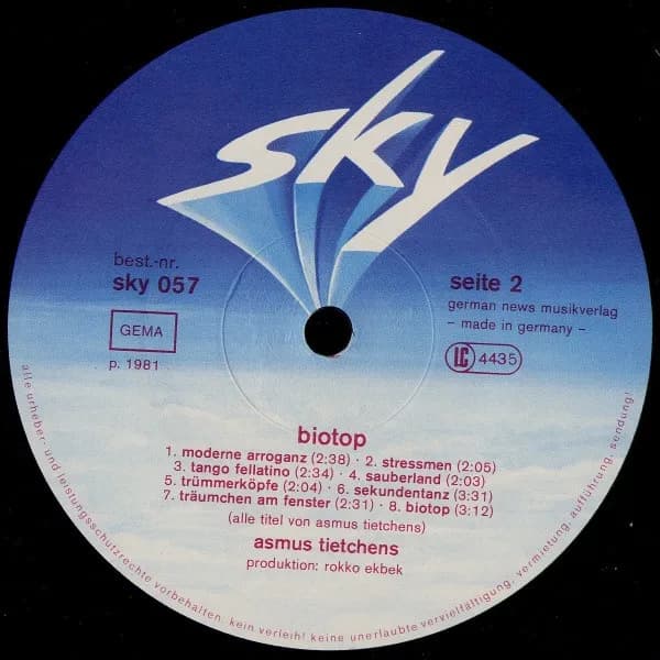 Asmus Tietchens — Biotop