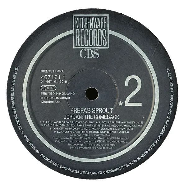 Prefab Sprout — Jordan: The Comeback