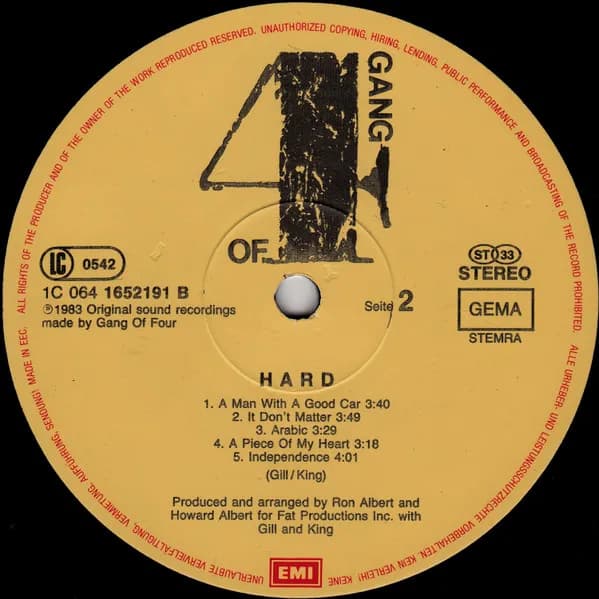 Gang Of Four — Hard