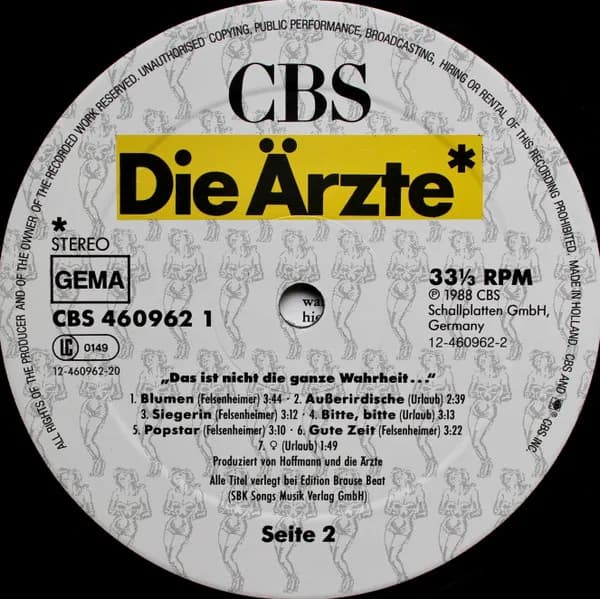Die Ärzte — Das Ist Nicht Die Ganze Wahrheit...