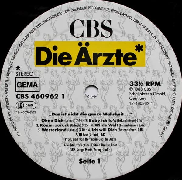 Die Ärzte — Das Ist Nicht Die Ganze Wahrheit...