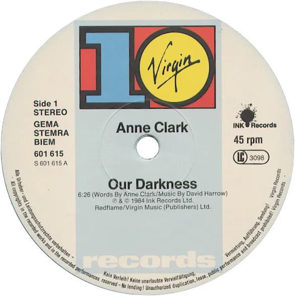Anne Clark — Our Darkness