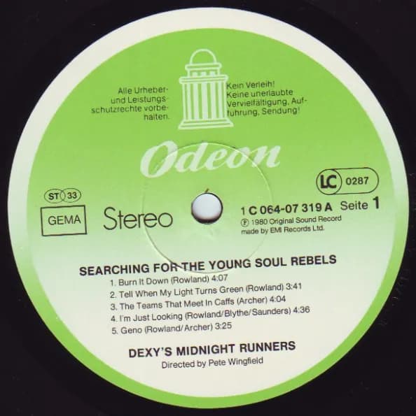 Dexys Midnight Runners — Searching For The Young Soul Rebels