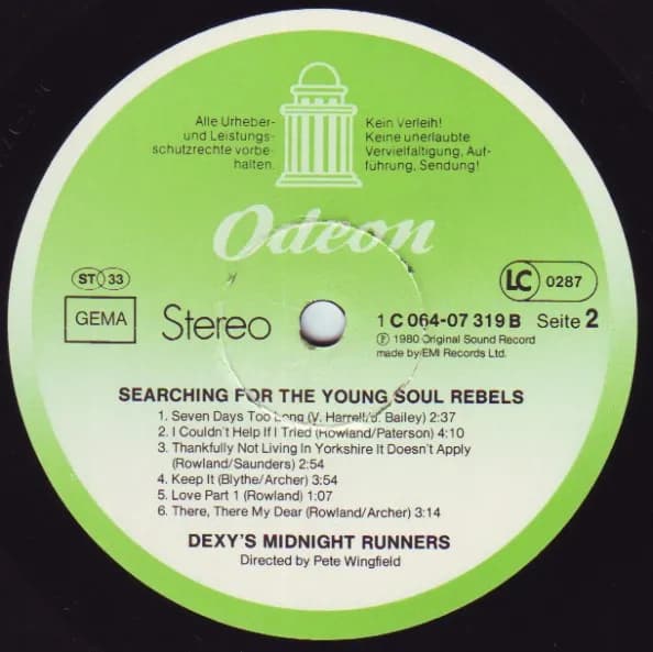 Dexys Midnight Runners — Searching For The Young Soul Rebels