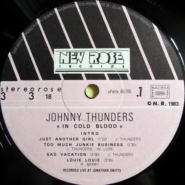 Johnny Thunders — In Cold Blood